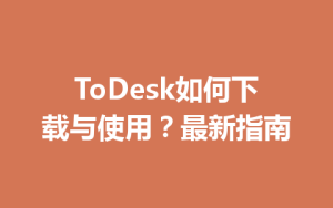 ToDesk如何下载与使用？最新指南-ToDesk
