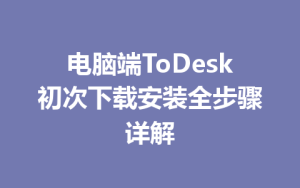 电脑端ToDesk初次下载安装全步骤详解-ToDesk