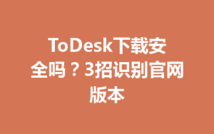 ToDesk下载安全吗？3招识别官网版本-ToDesk